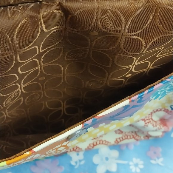 2884 Medium Size Fossil Crossbody, Leather, Multi Color Bag Purse - Picture 11 of 14